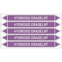 Značení potrubí, hydroxid draselný
